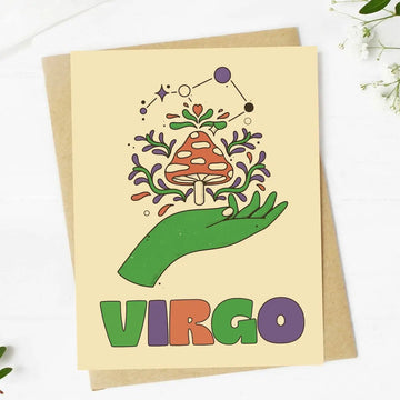 Virgo Zodiac Greeting Card