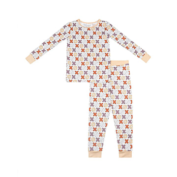 Valentine's Day Kids Bamboo Pajamas Two Piece Set | Xoxo