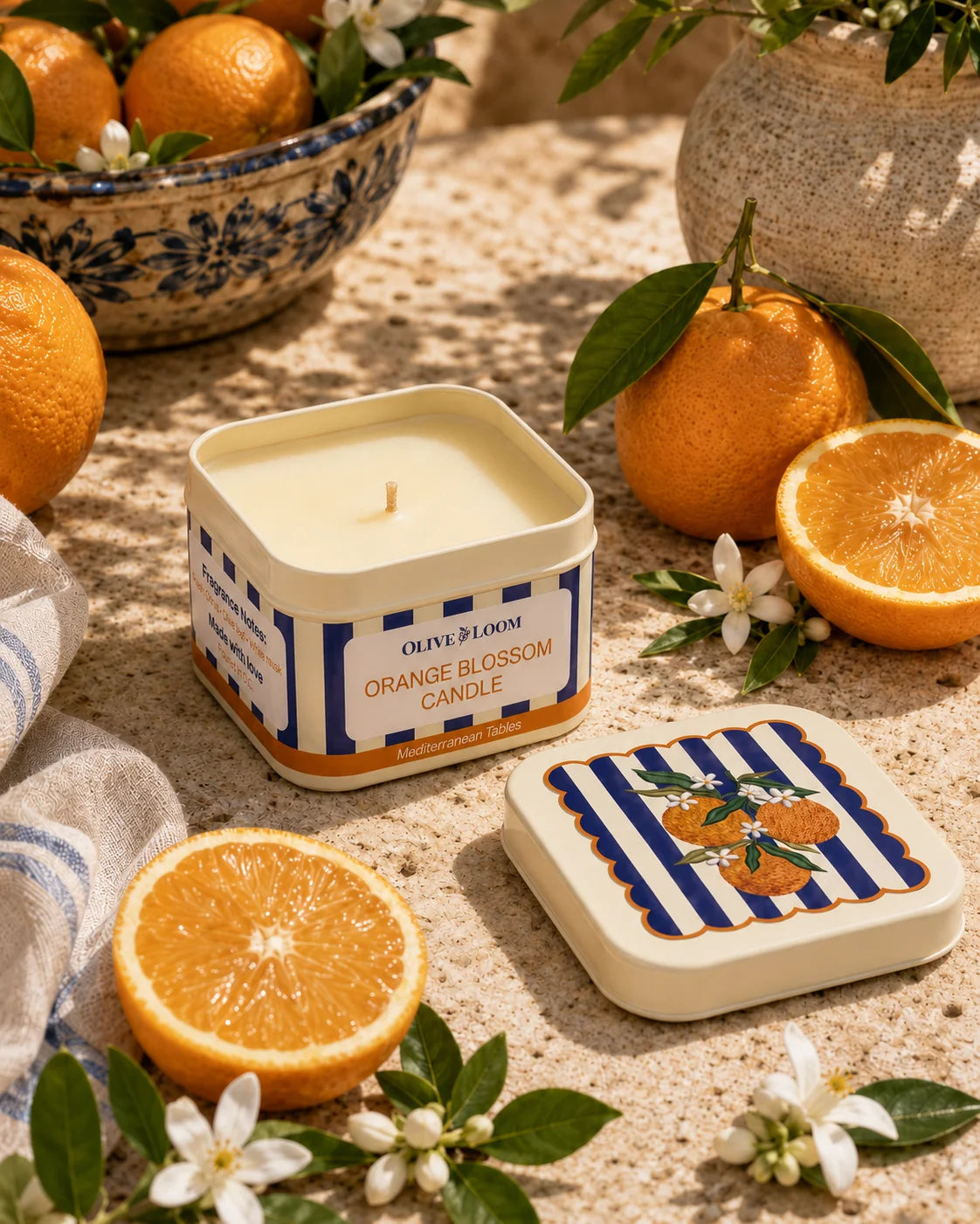 Orange Blossom Table Set
