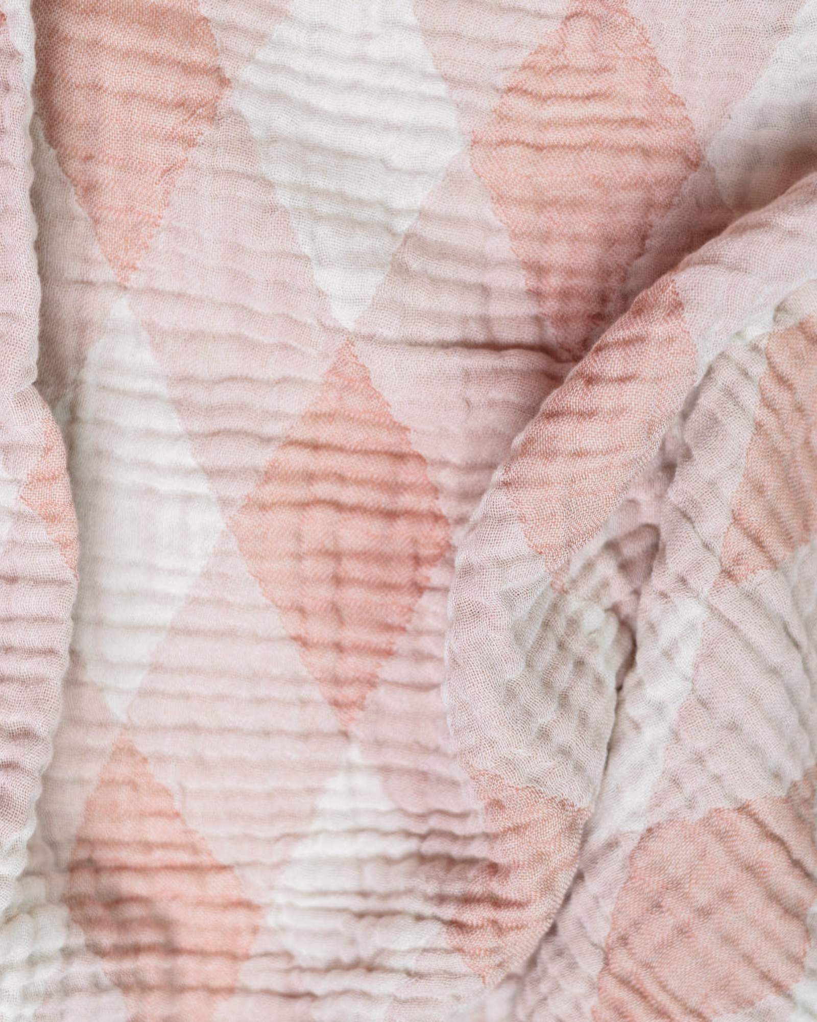 Muslin Diamond Swaddling Blanket