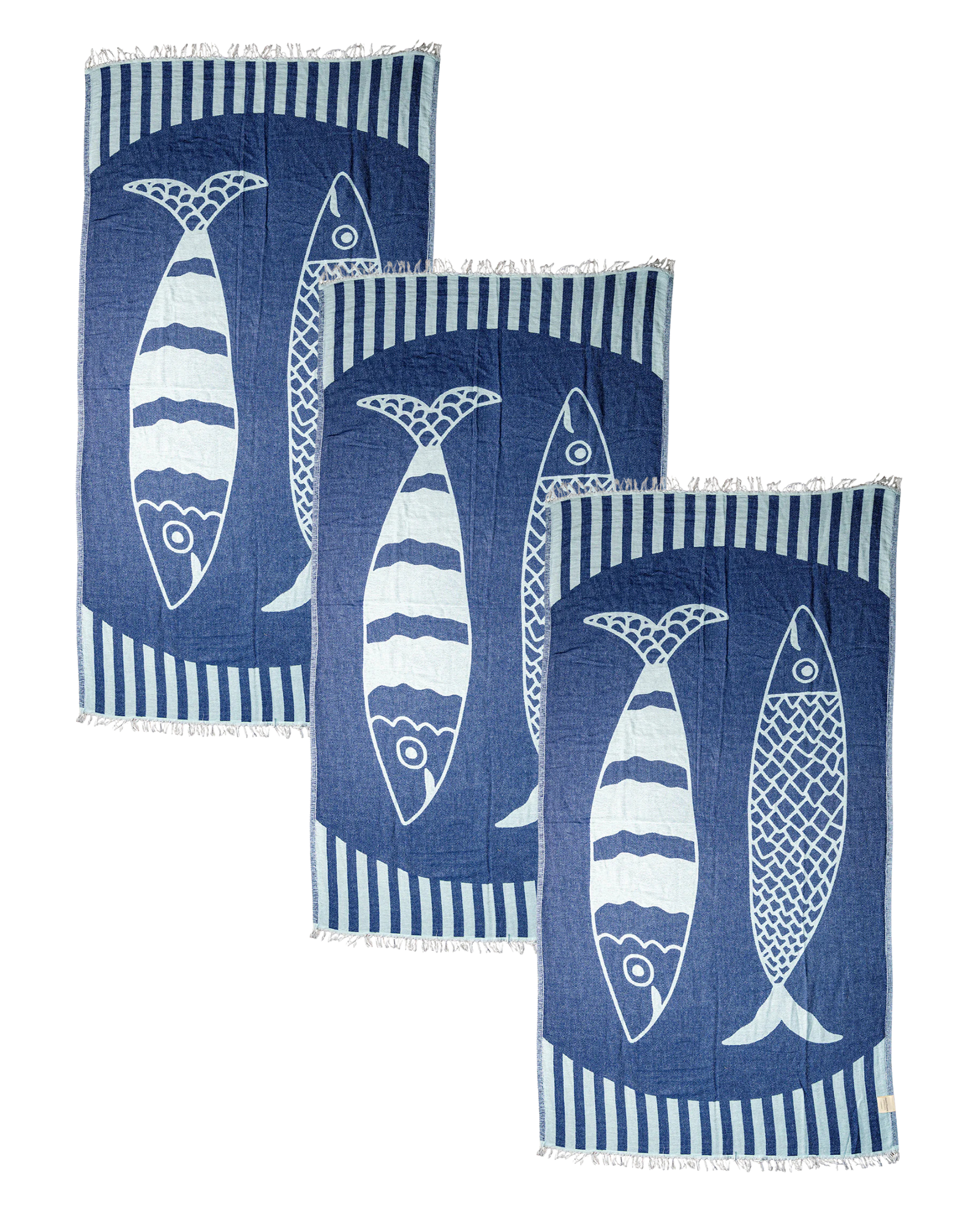 Sardine Beach Towel Set of 3