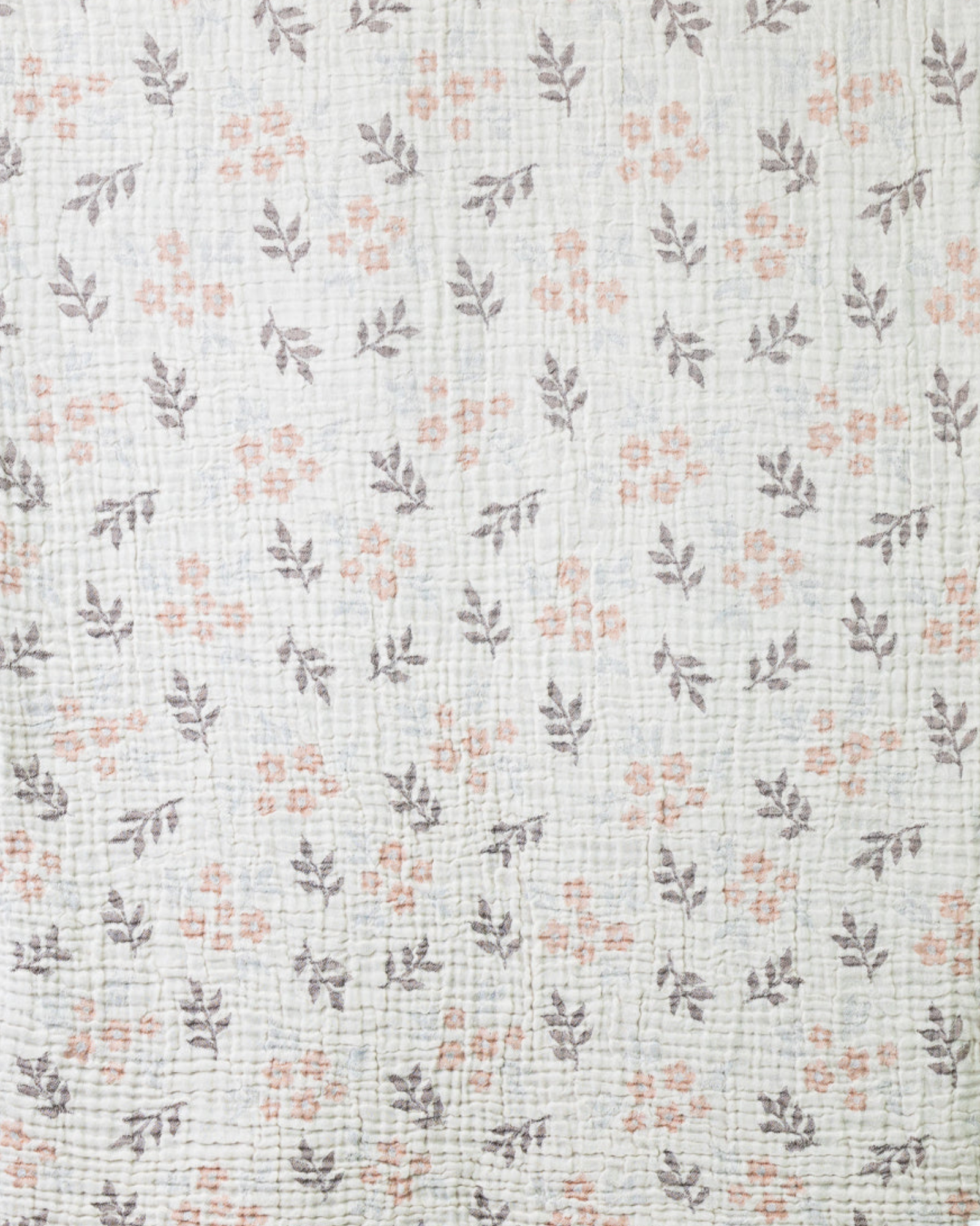 Floral Muslin Throw Blanket