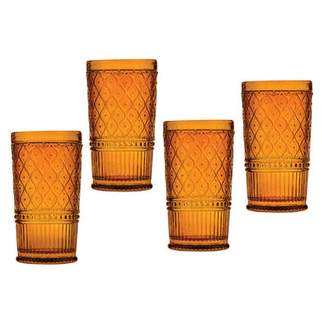 Claro Highball Glass Amber