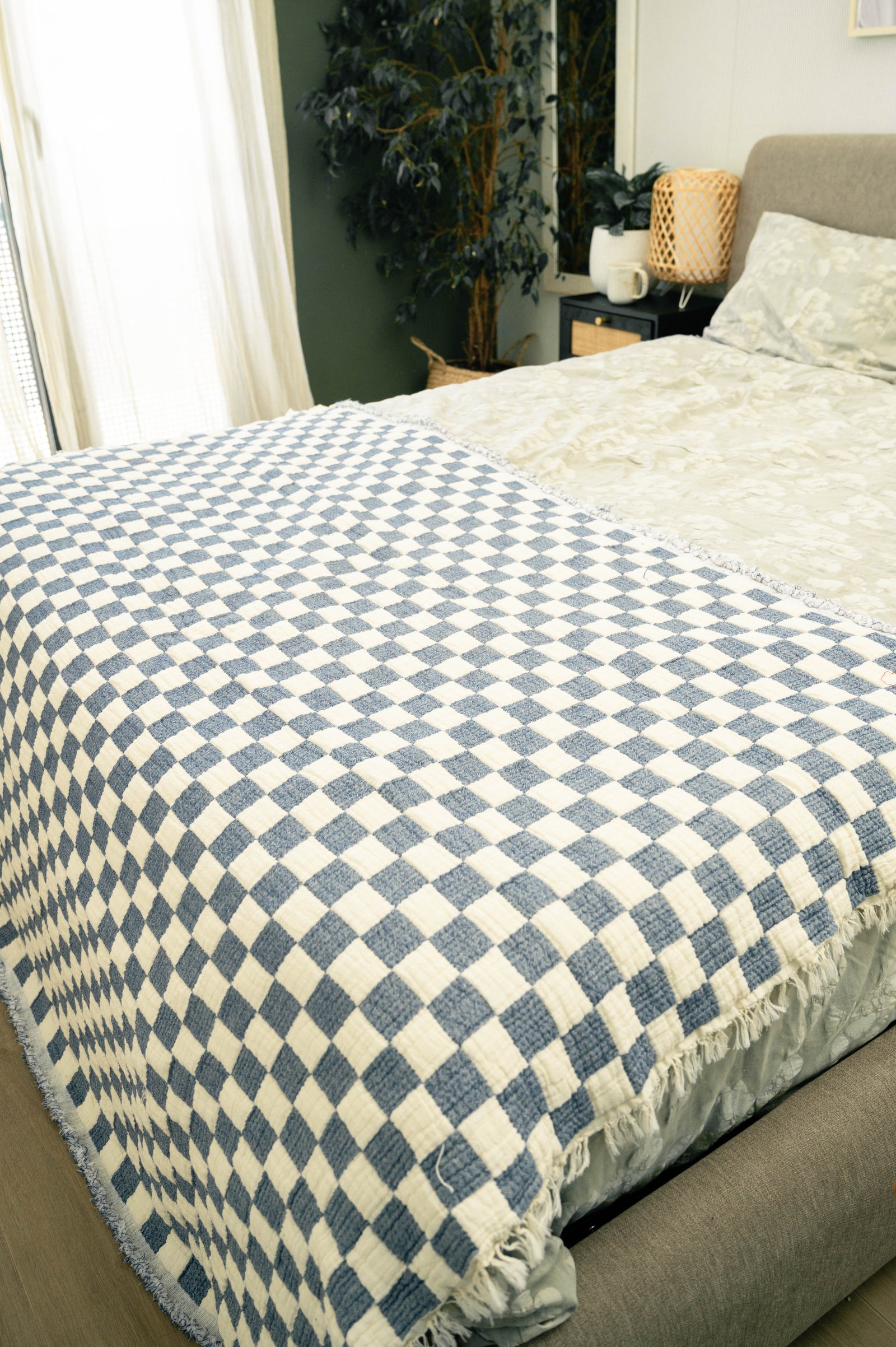 Mira Cotton Quilted Throw