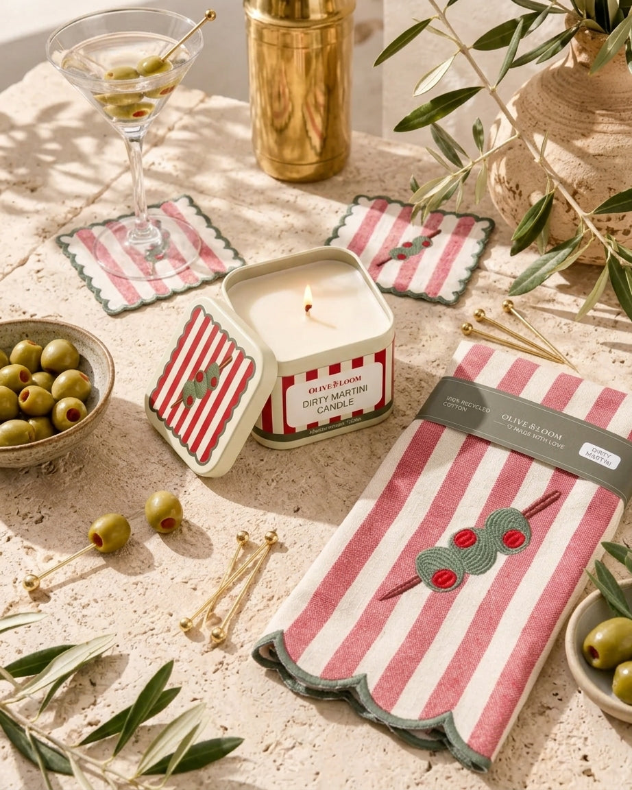 Dirty Martini Table Set