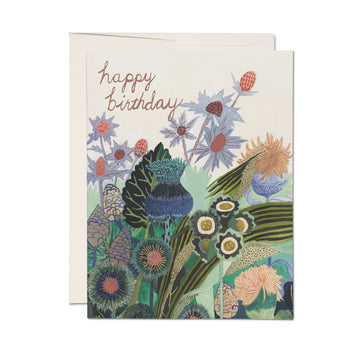 Thistle Birthday Greeting Card