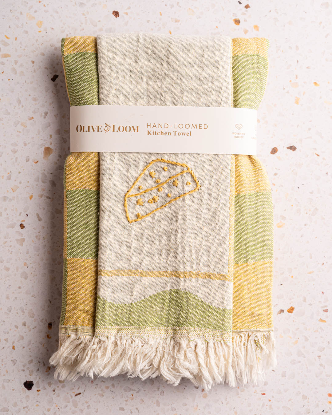 Hand-Stitched Kitchen Towel Set Duo