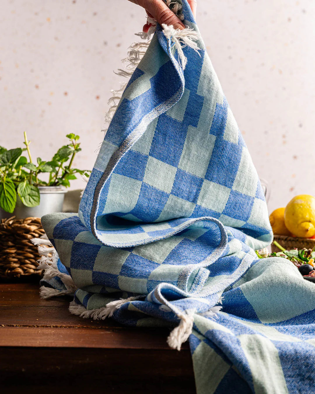 Blocks Geometric Kitchen Towel