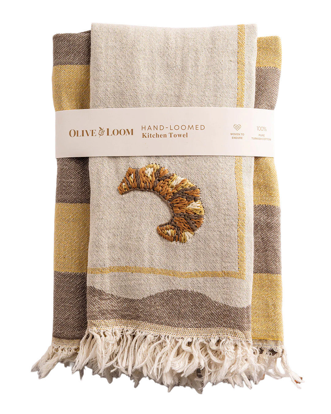 Hand-Stitched Kitchen Towel Set Duo