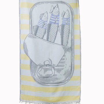 Sardine Stripe Beach Towel