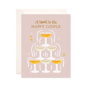 Happy Couple Toast Greeting Card