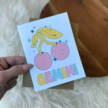 Gemini Zodiac Greeting Card