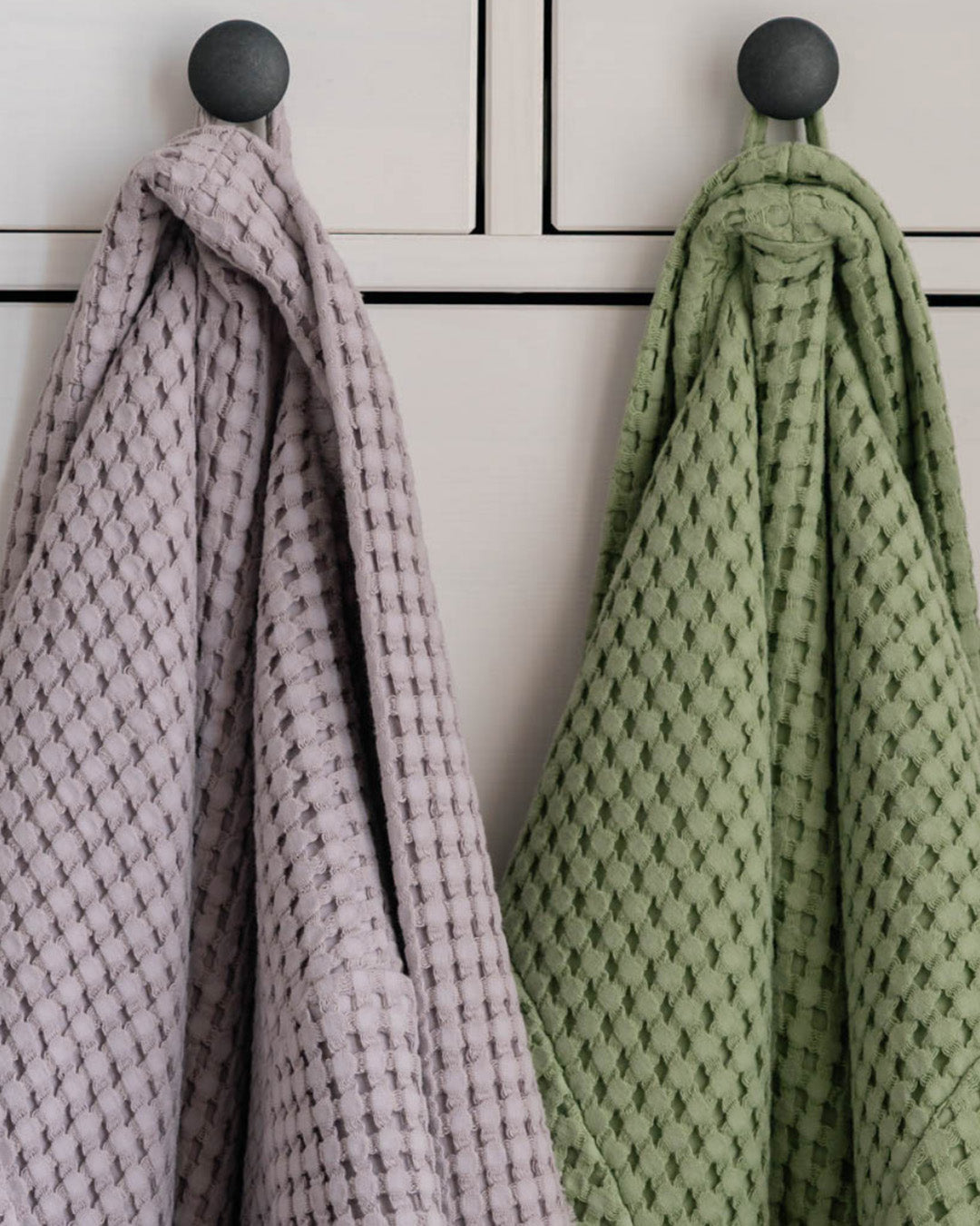 Sage & Lilac Waffle Robe Set
