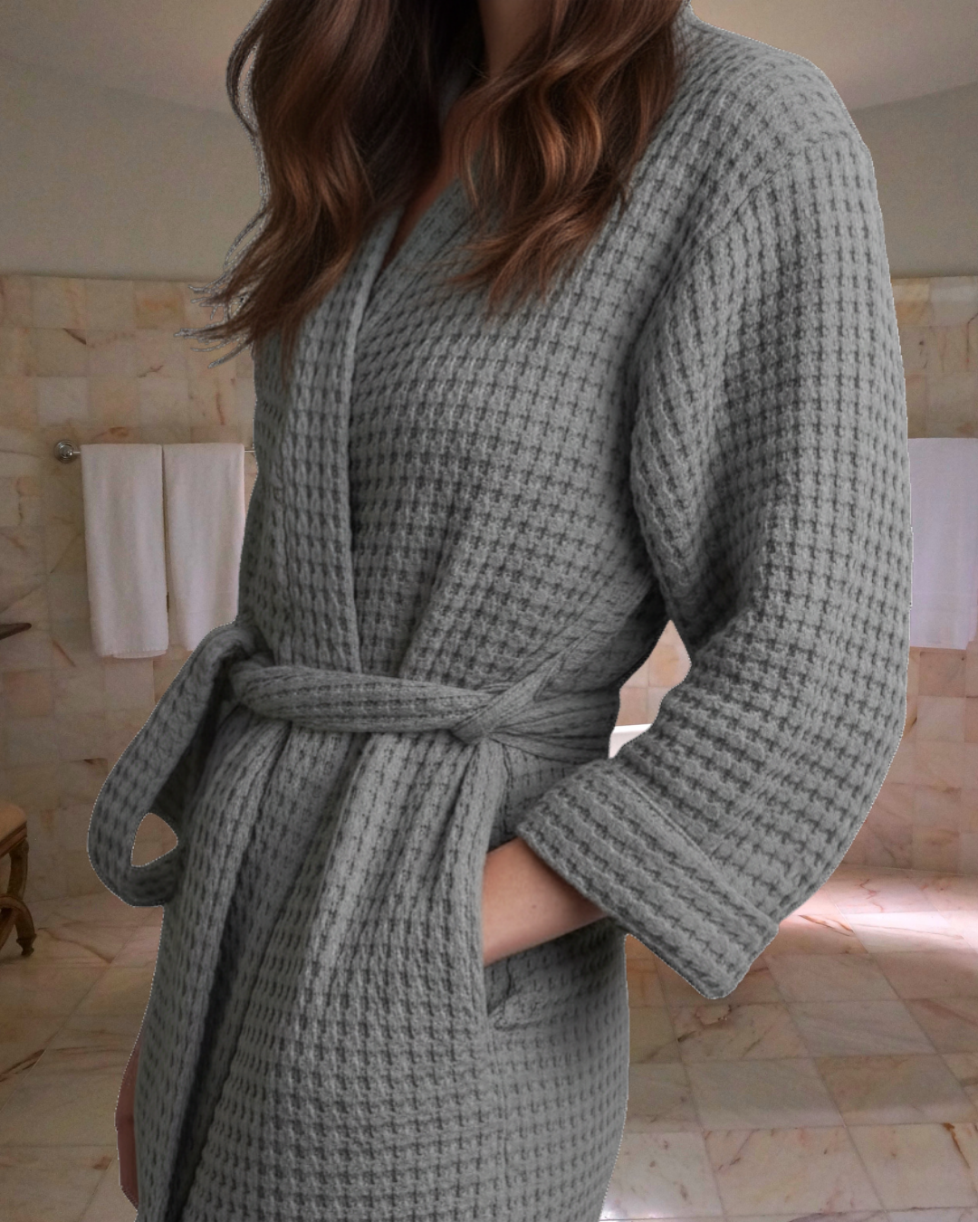 Turkish Cotton Waffle Robe