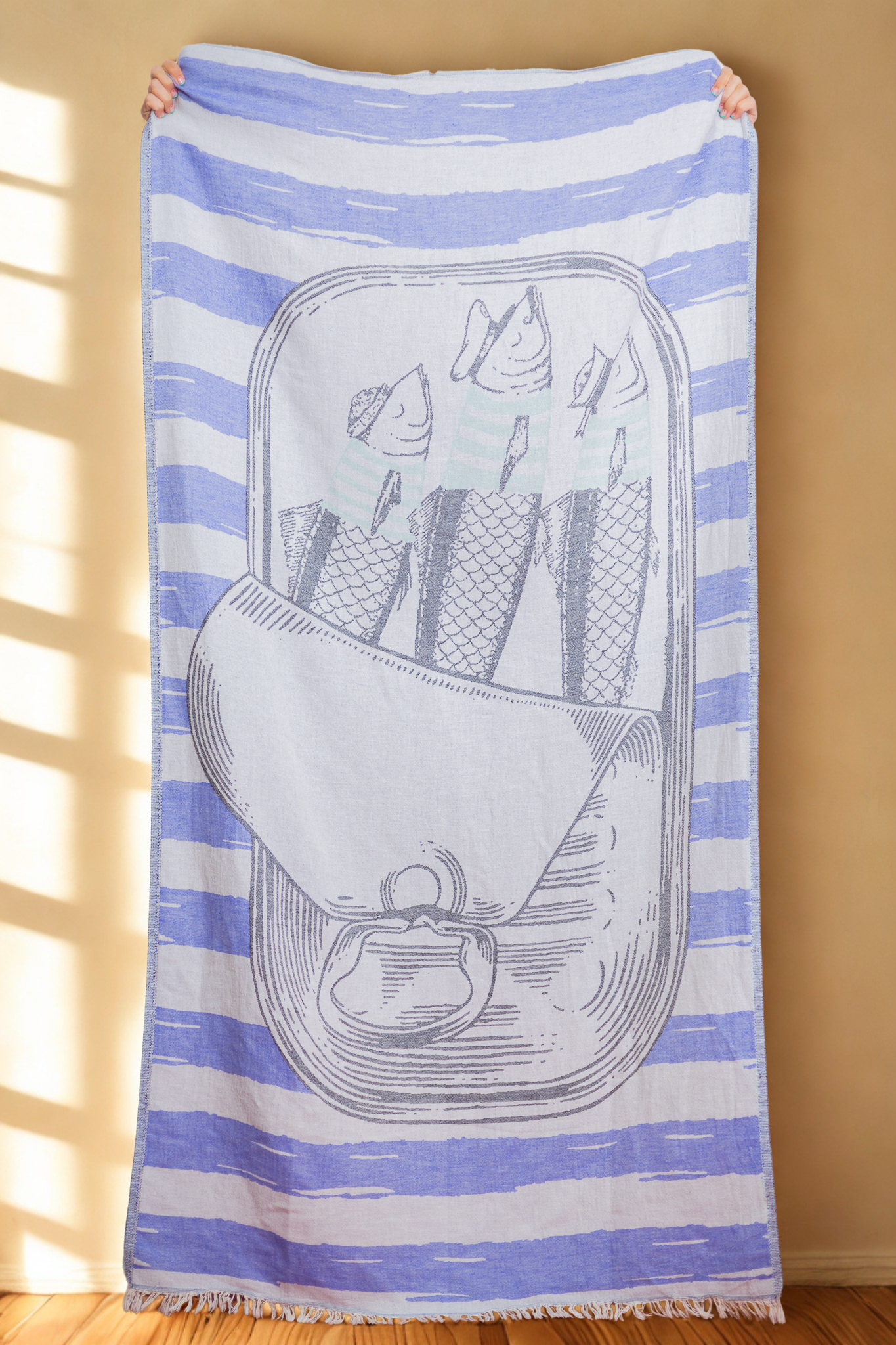 Sardine Stripe Beach Towel