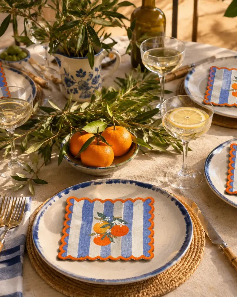 Orange Blossom Table Set