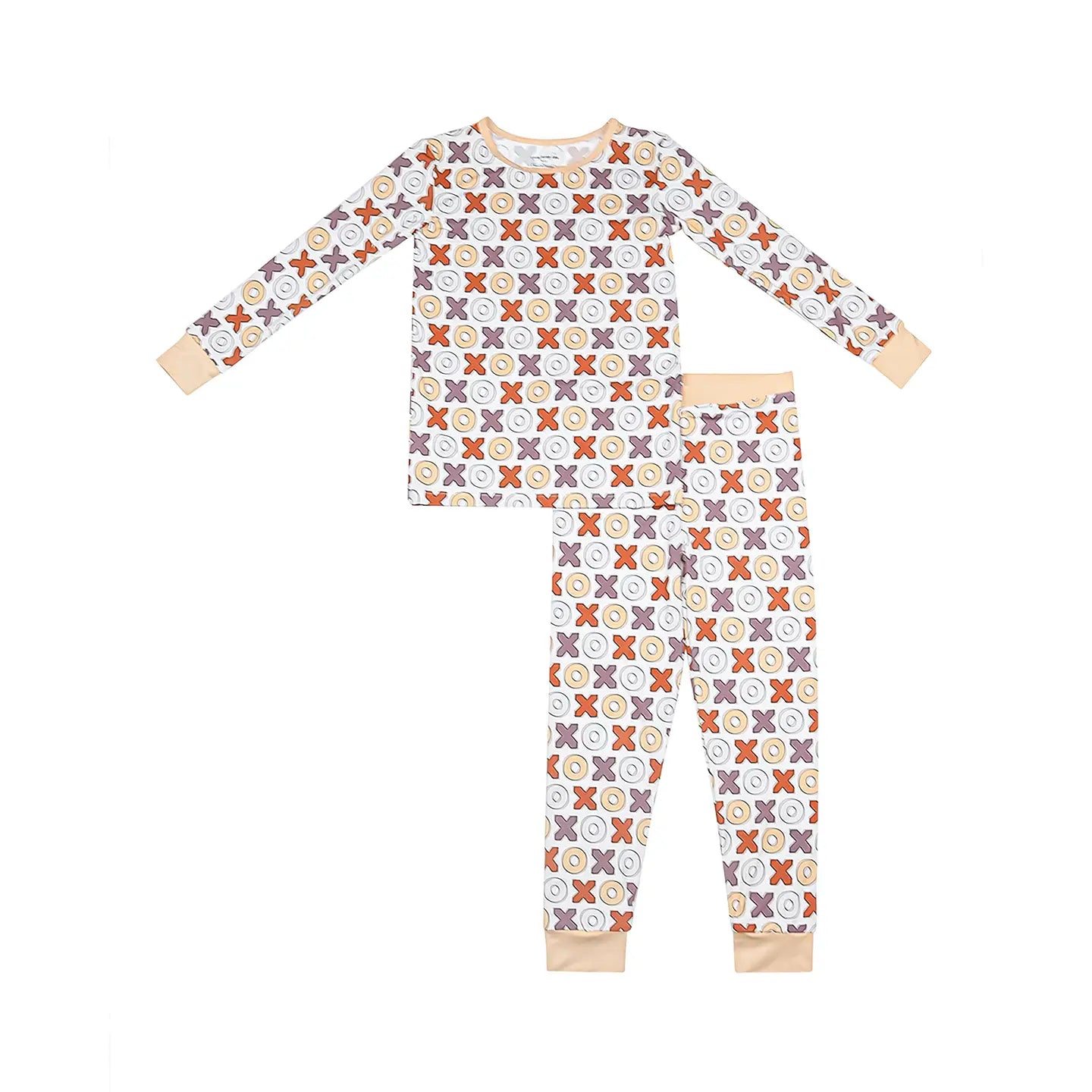 Valentine's Day Kids Bamboo Pajamas Two Piece Set | Xoxo
