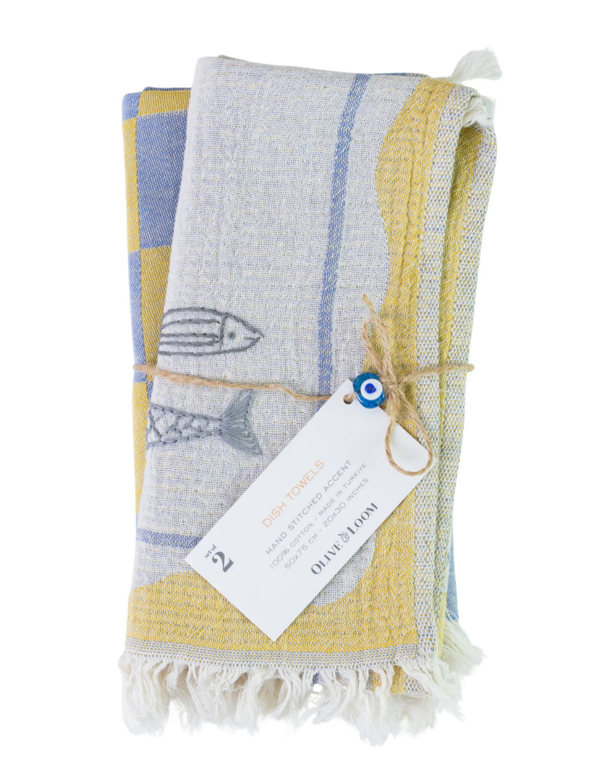 Sardine Hand-Stitched Towel Set