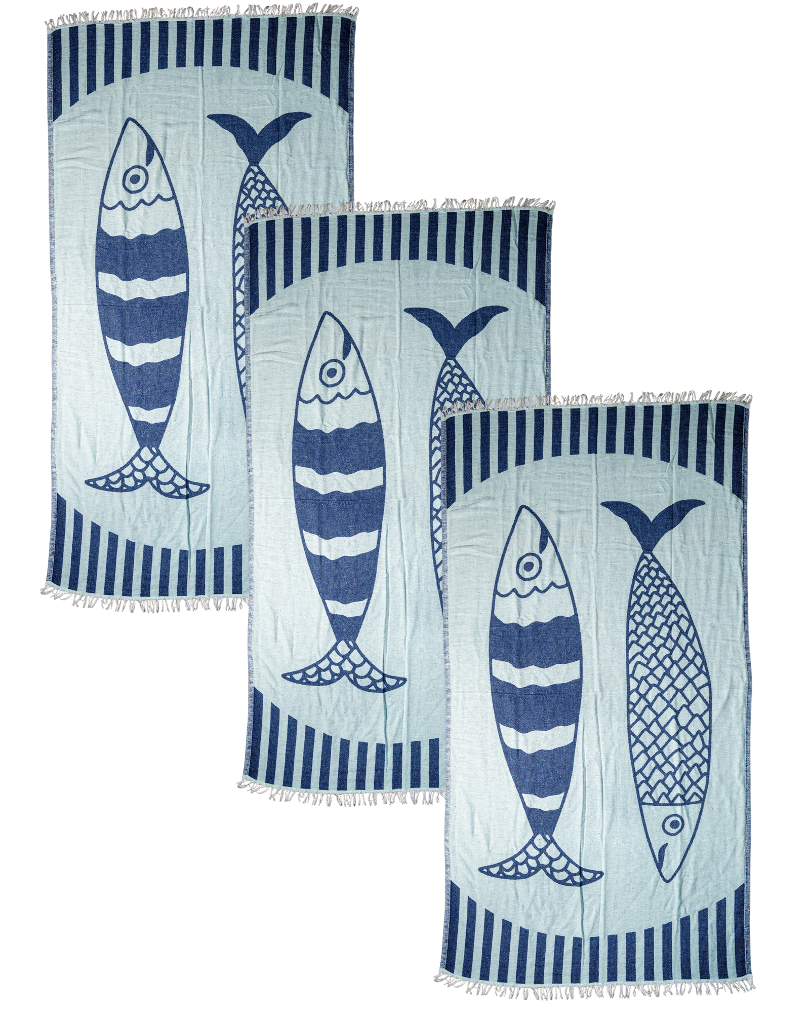Sardine Beach Towel Set of 3