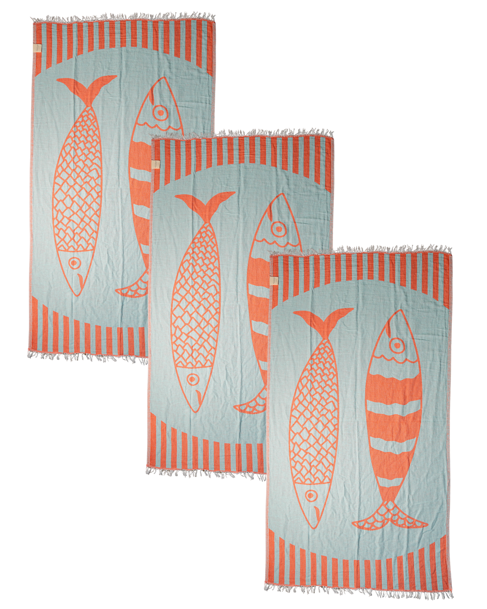 Sardine Beach Towel Set of 3