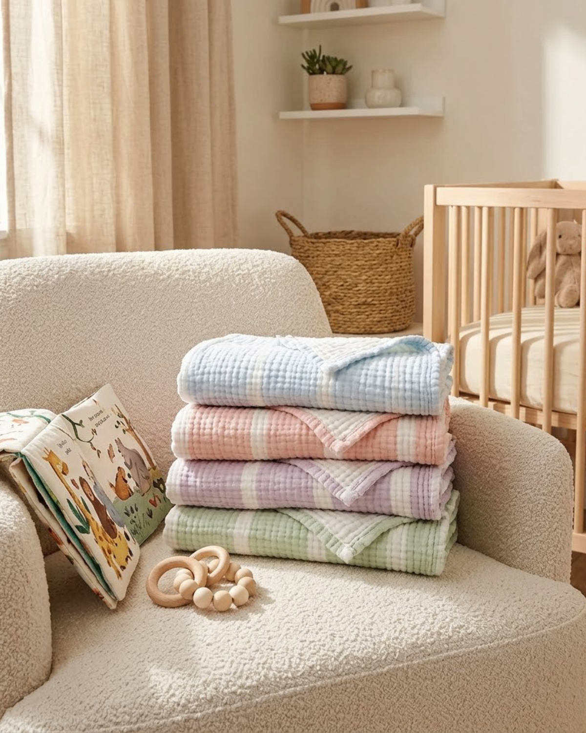 Signature Striped Swaddling Blanket