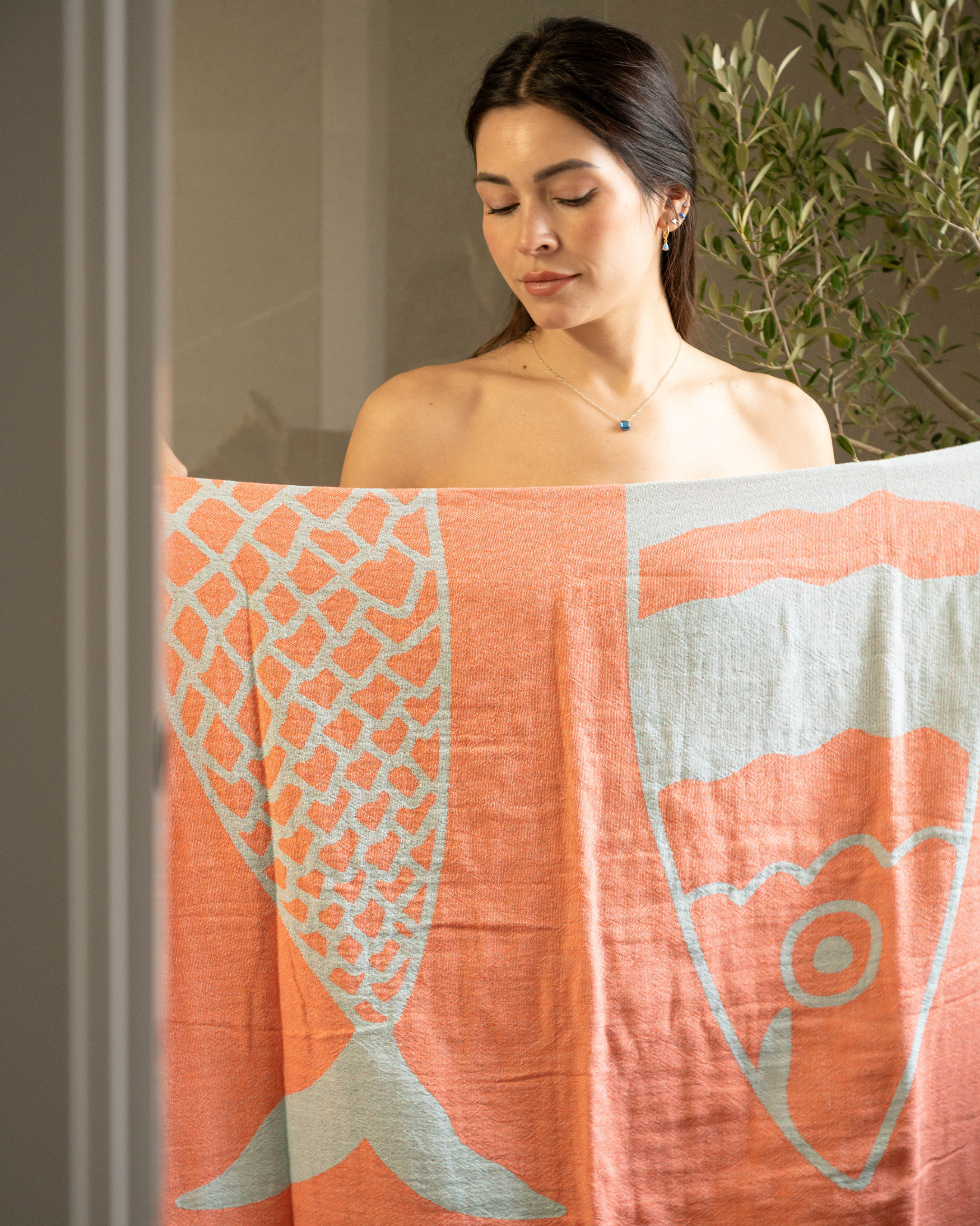 Sardine Beach Towel - Olive & Loom