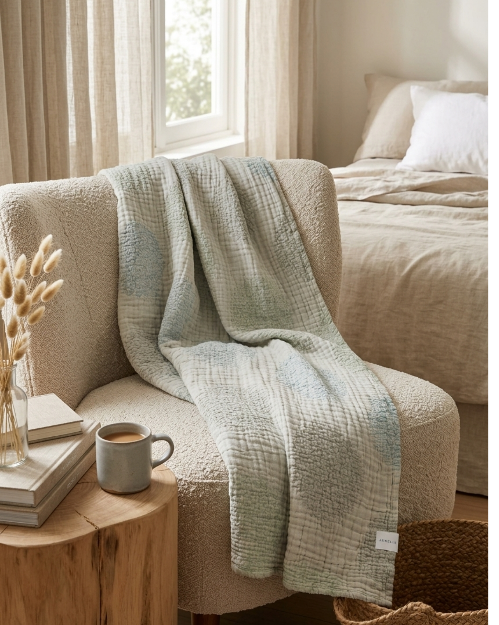 Mosaic Muslin Throw Blanket