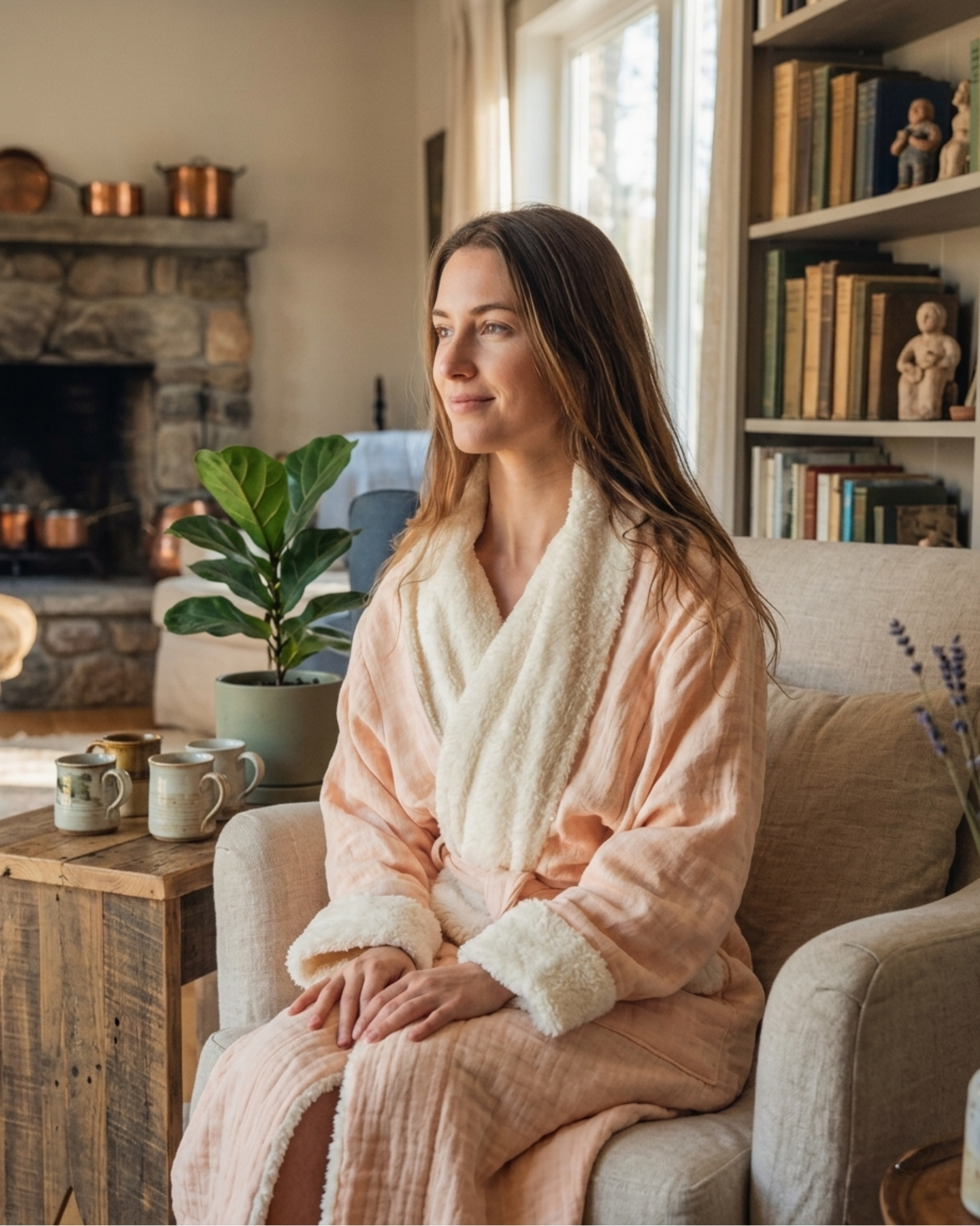 Fleece Cotton Spa Robe