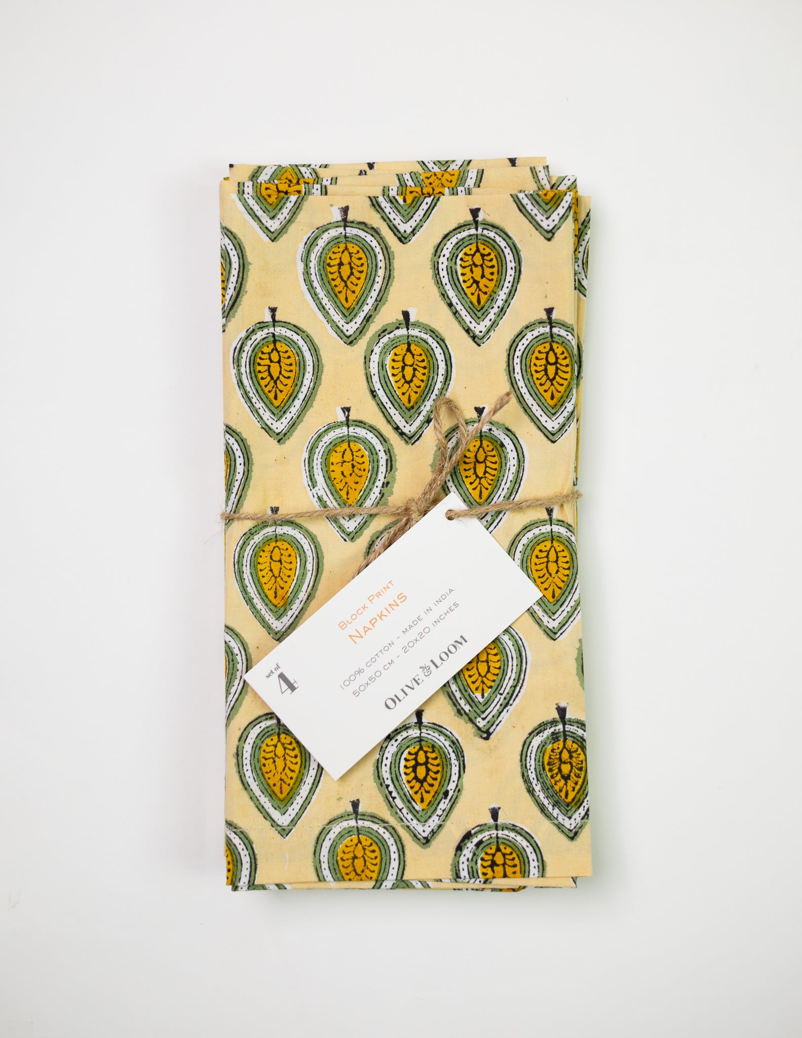 Block Print Napkins - Set of Four