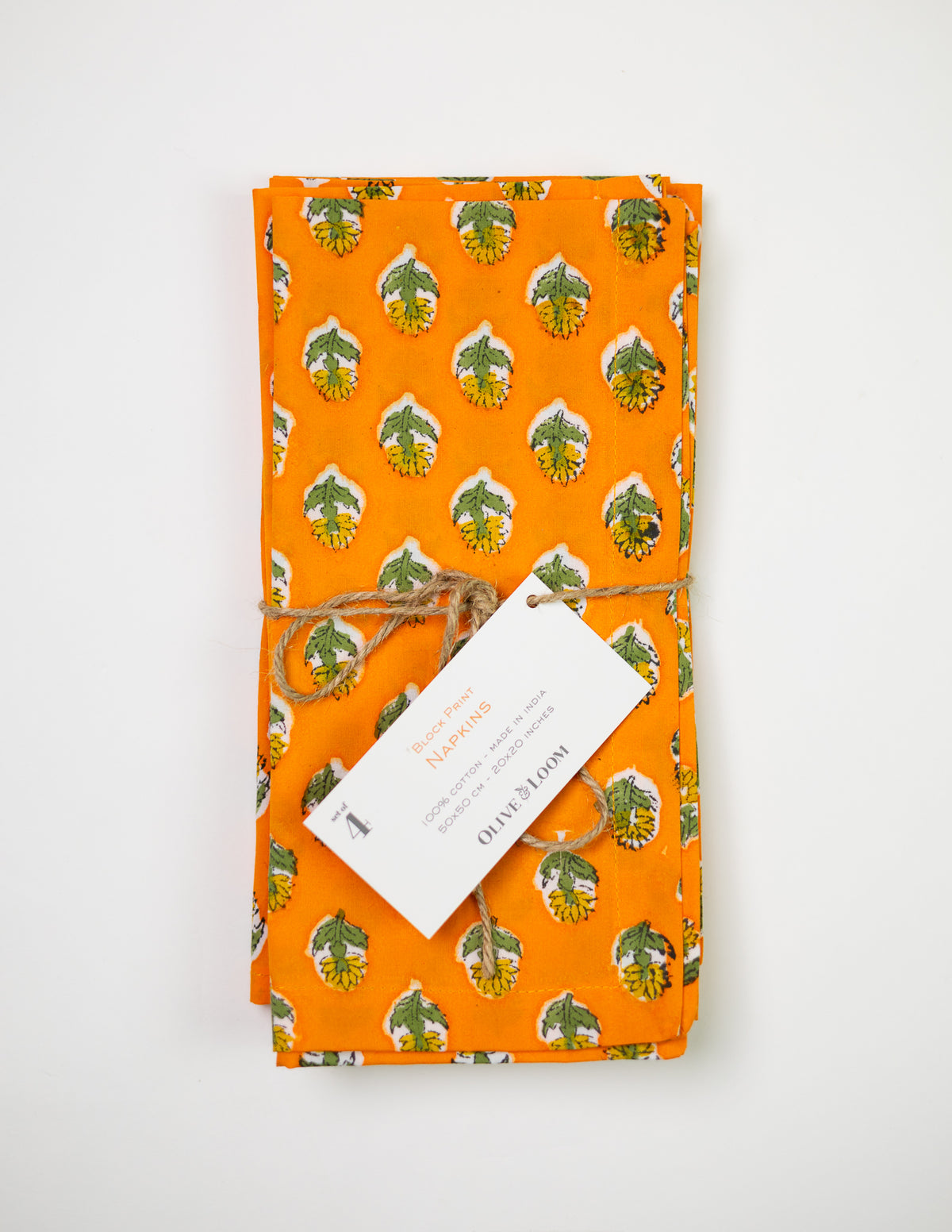 Block Print Napkins - Set of Four