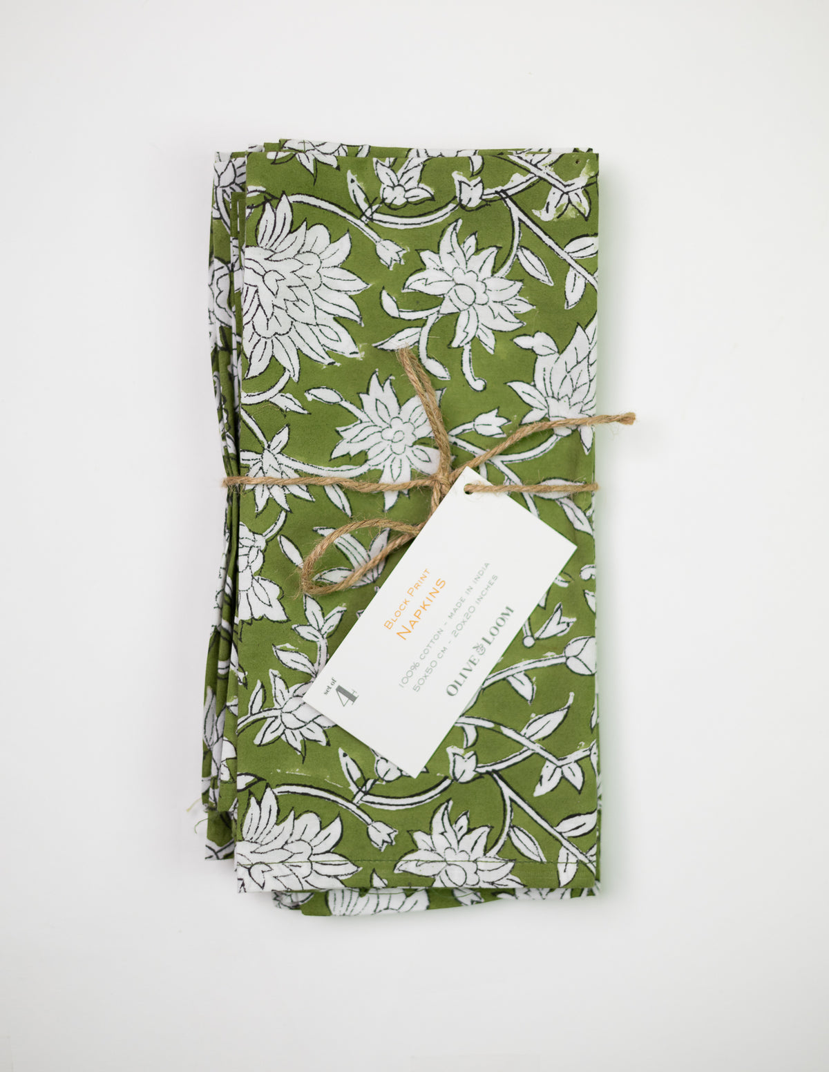 Block Print Napkins - Set of Four