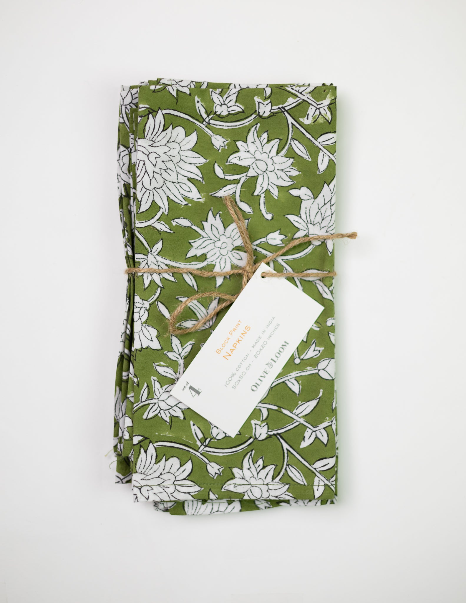Block Print Napkins - Set of Four