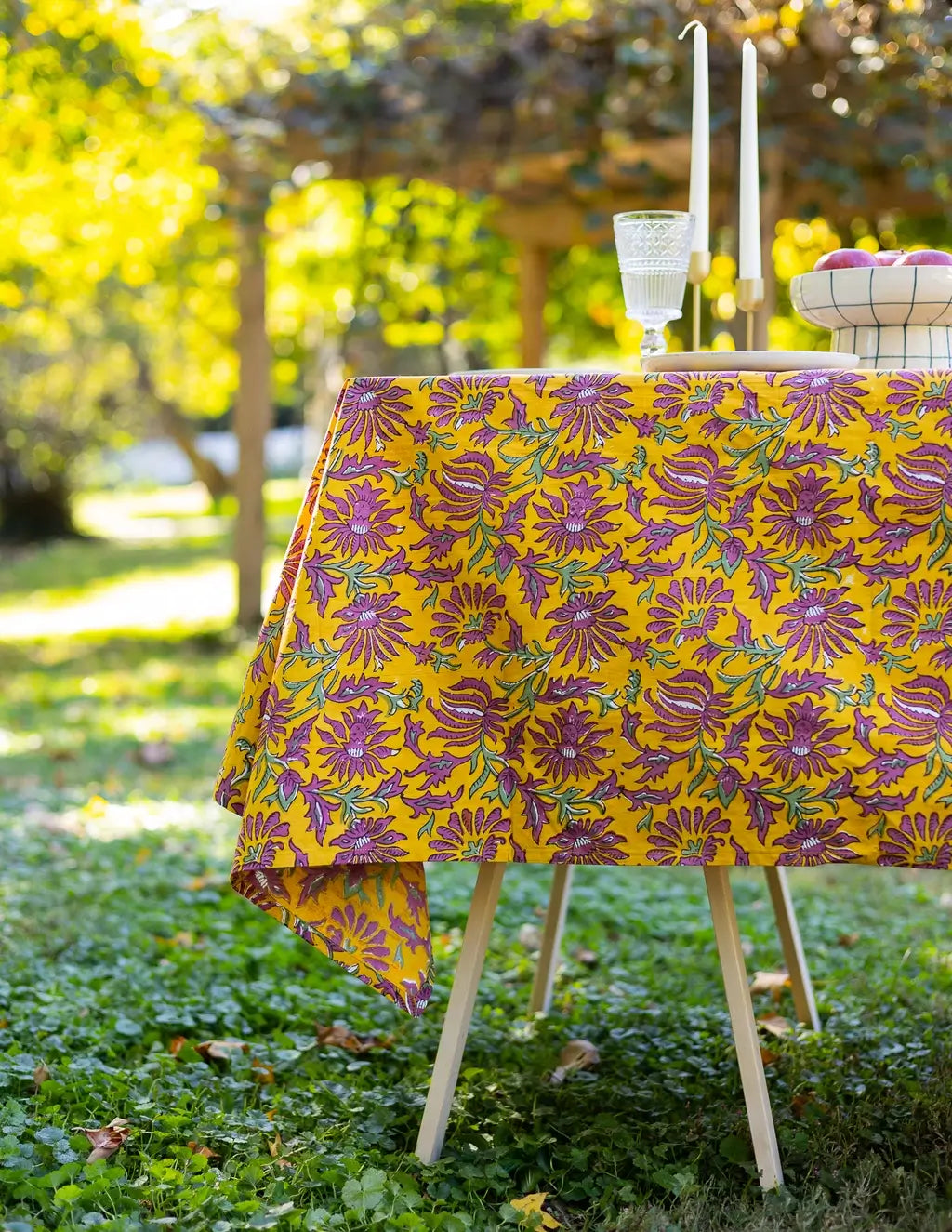 Block Print Tablecloth - Thumbnail 2
