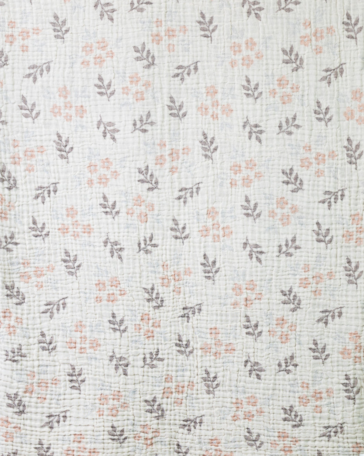 Floral Muslin Throw Blanket