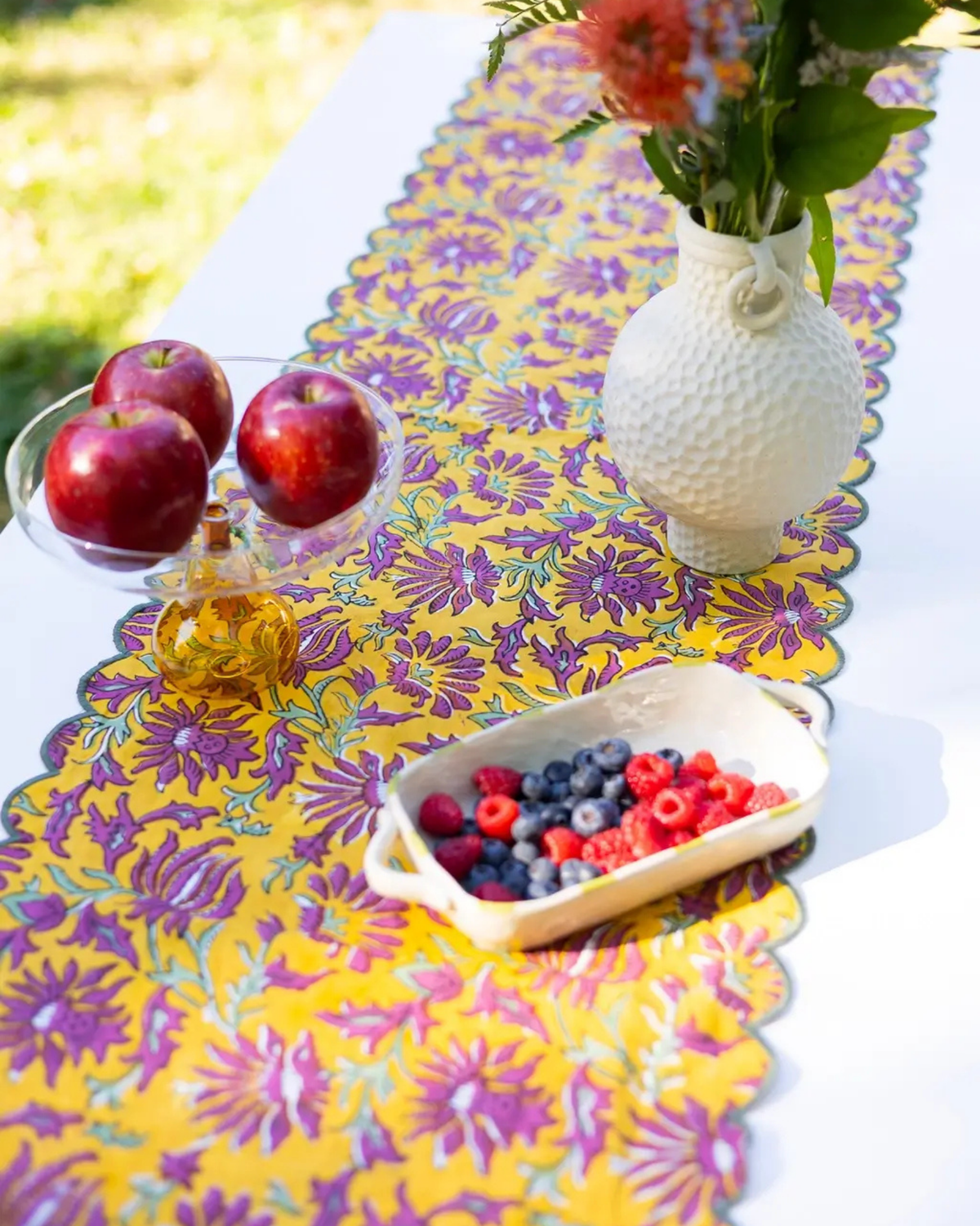 Block Print Table Runner