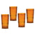 Claro Highball Glass Amber