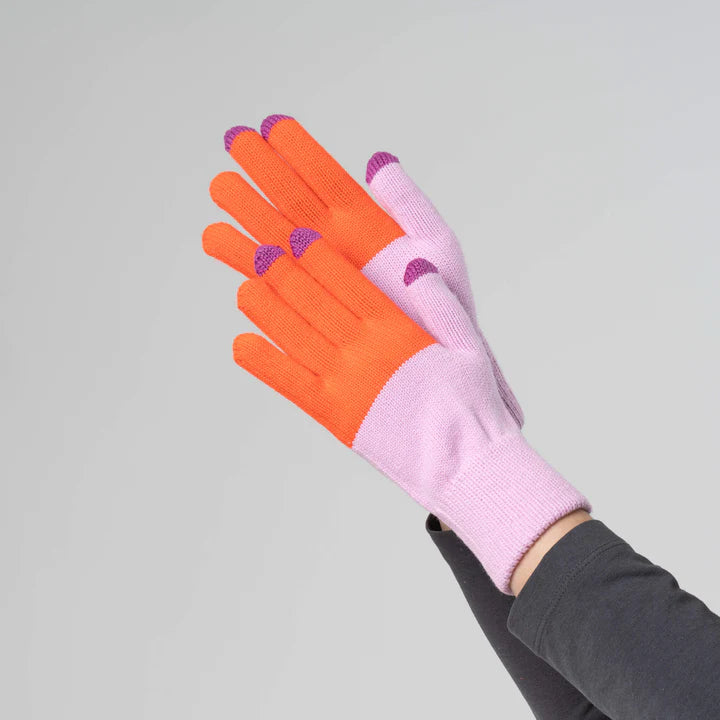 Classic Color Block Touchscreen Gloves