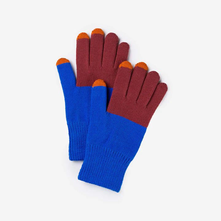 Classic Color Block Touchscreen Gloves