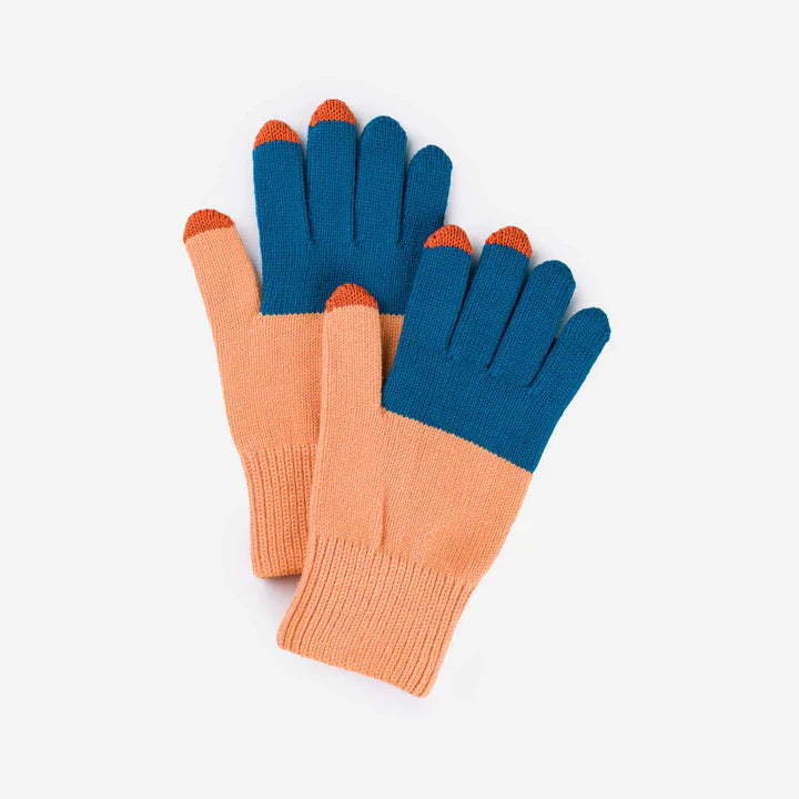 Classic Color Block Touchscreen Gloves