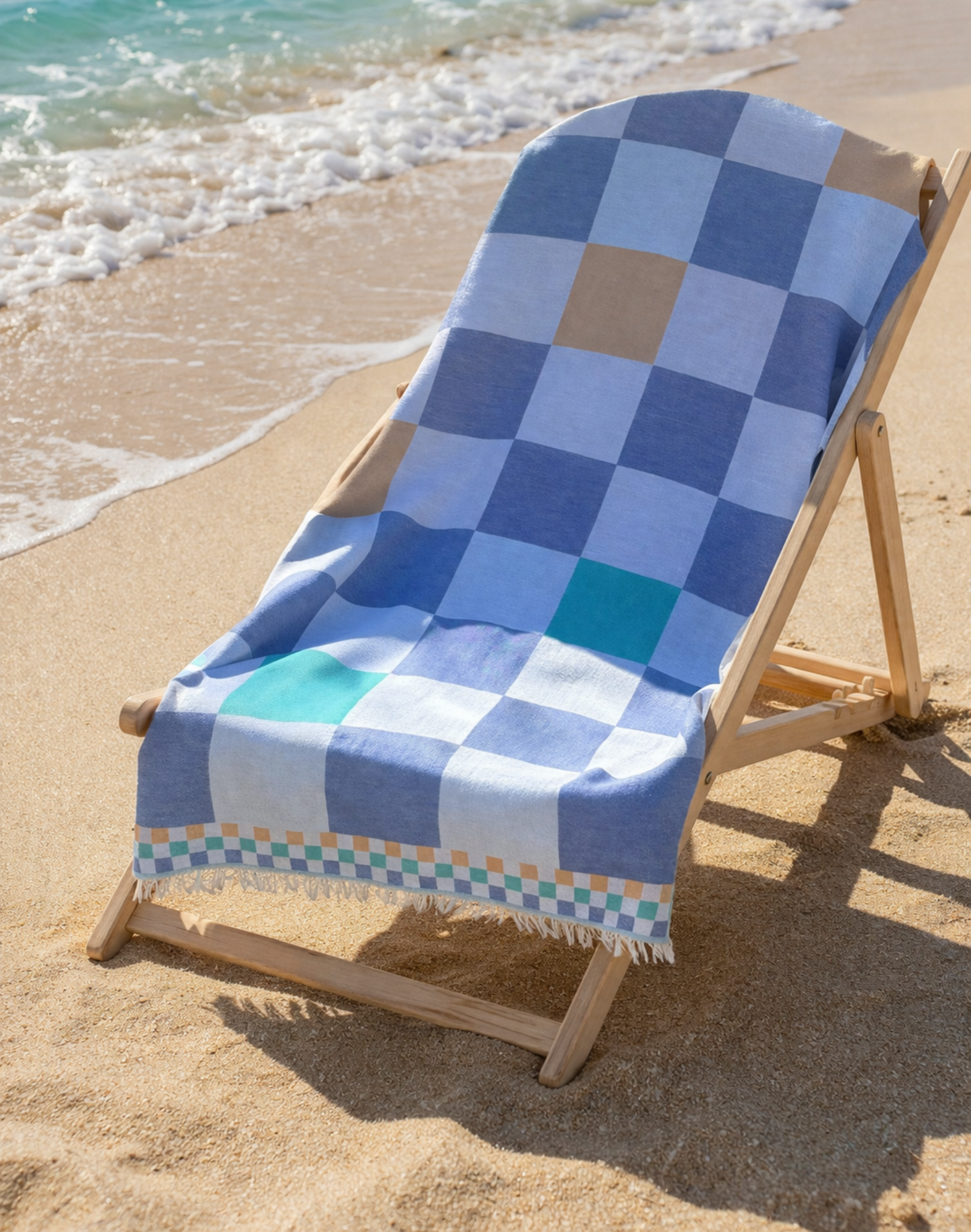 Coastal Breeze Checkered Towel