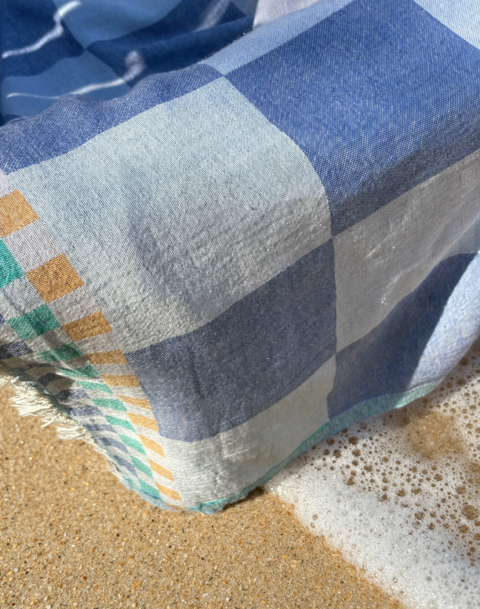 Coastal Breeze Checkered Towel