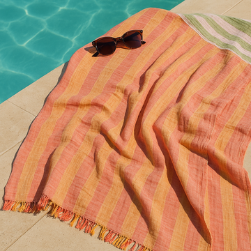 Muslin Striped Turkish Towel