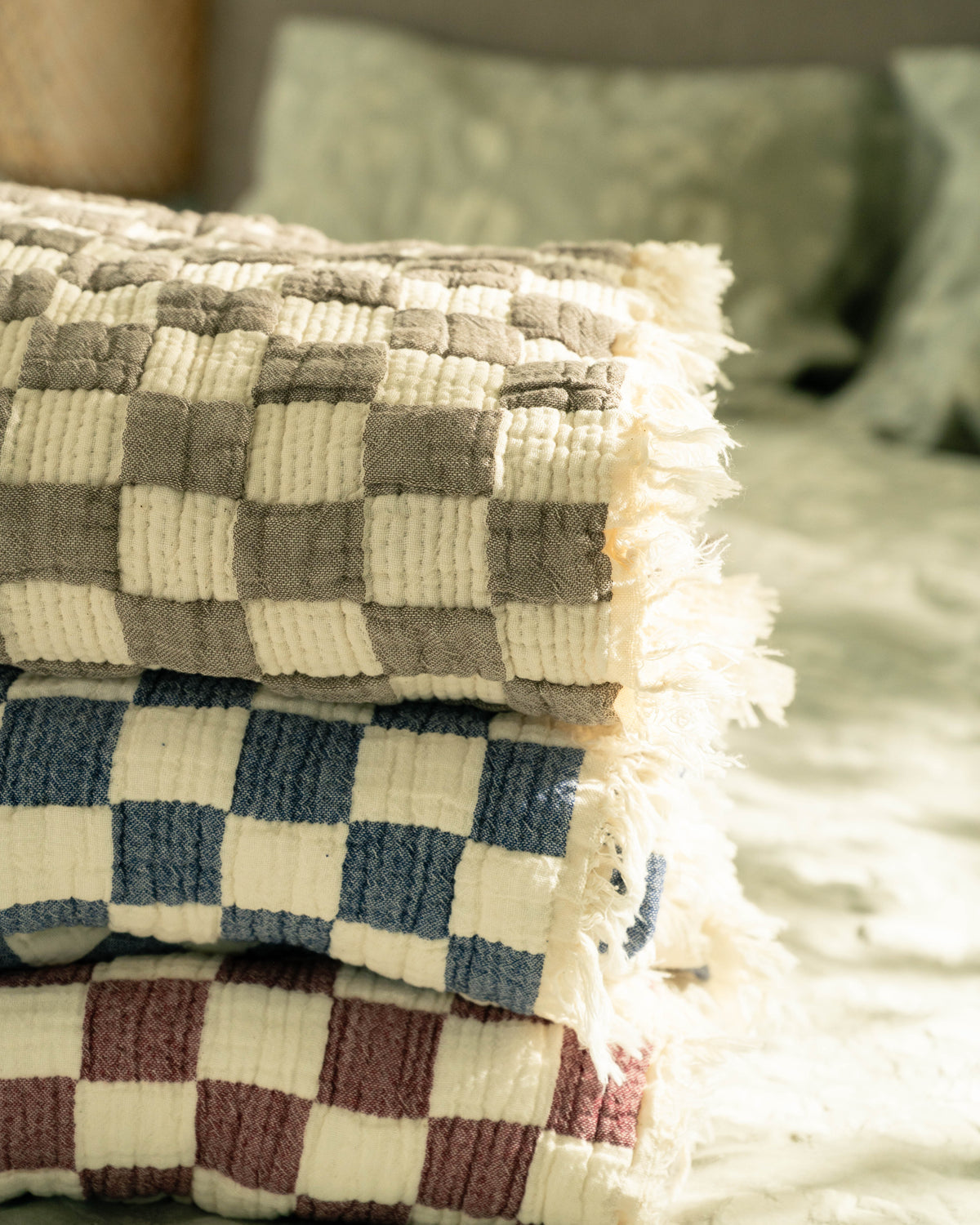 Mira Cotton Quilted Throw