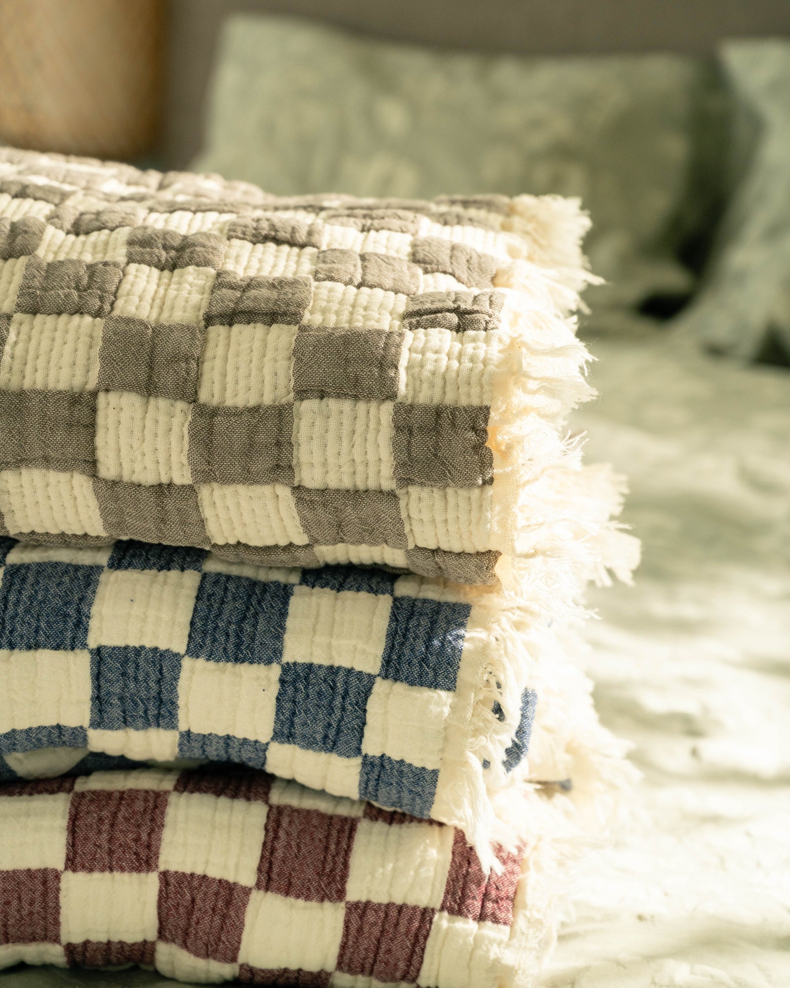 Mira Cotton Quilted Throw