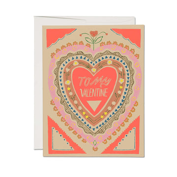 To my valentine card