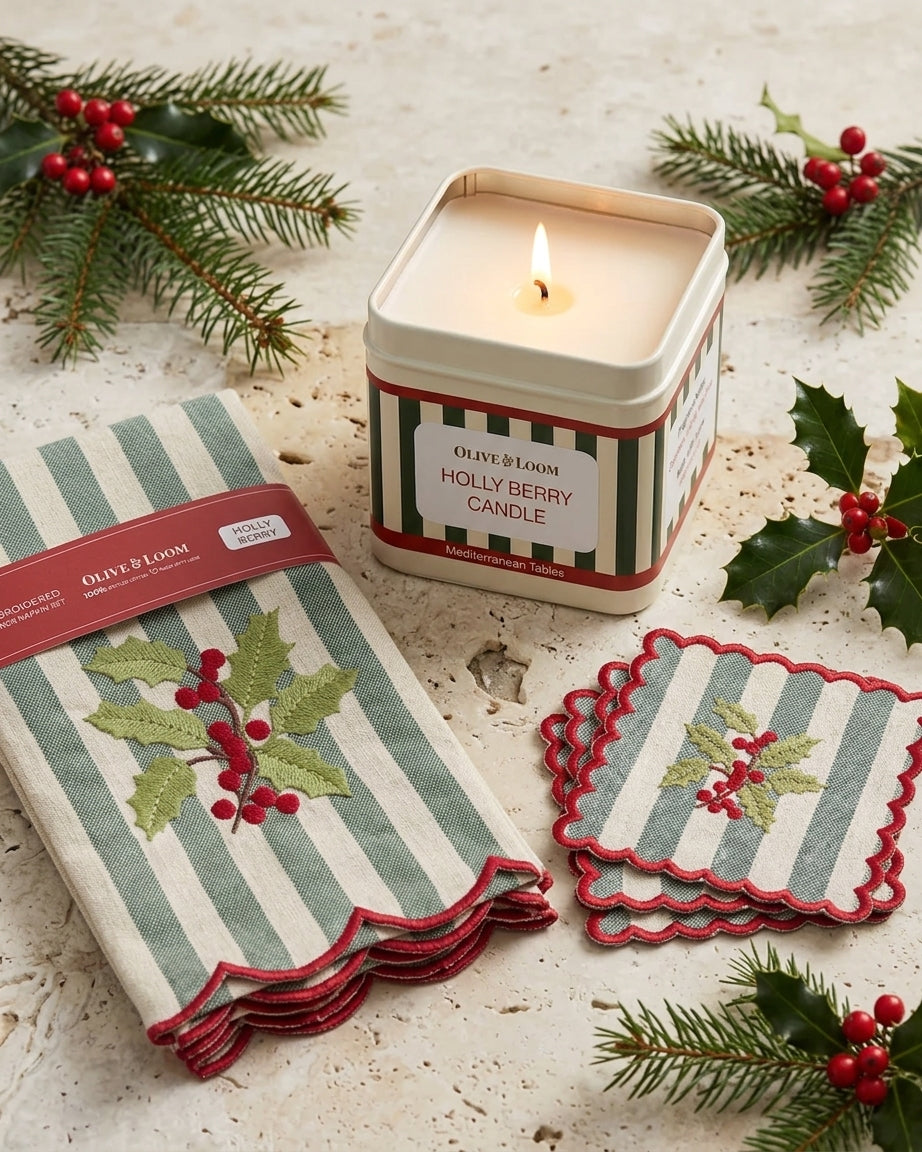 Holly Berry Table Set