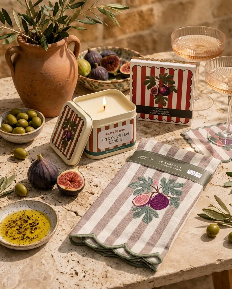 Fig &amp; Olive Leaf Table Set