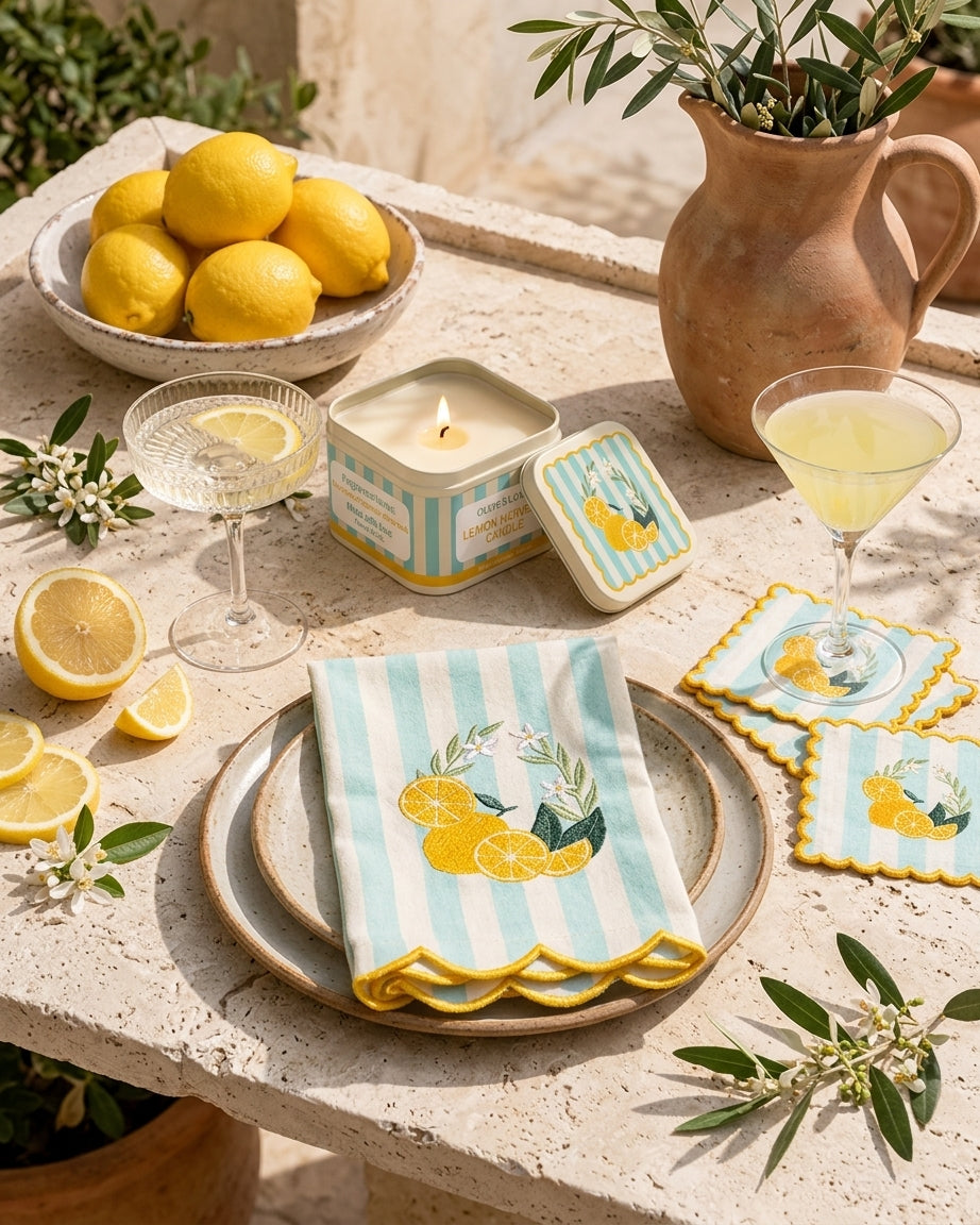 Lemon Harvest Table Set