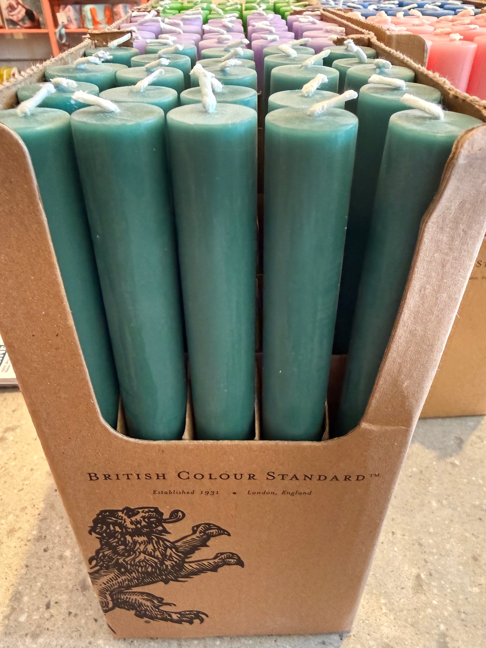 Bristish Colour Taper Candles