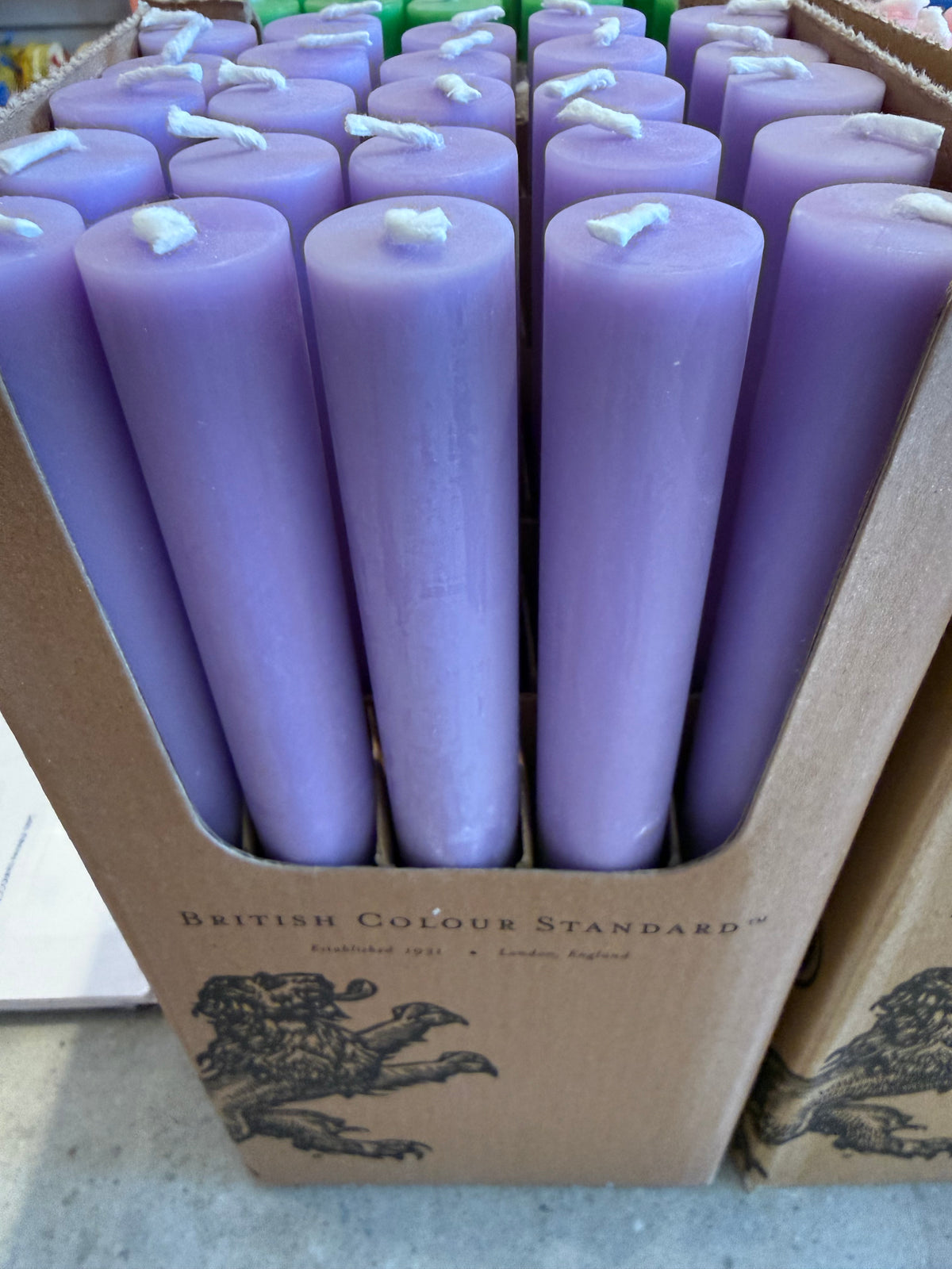 Bristish Colour Taper Candles
